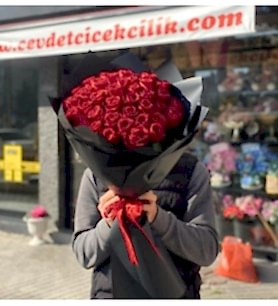 41 Adet Kırmızı Gül